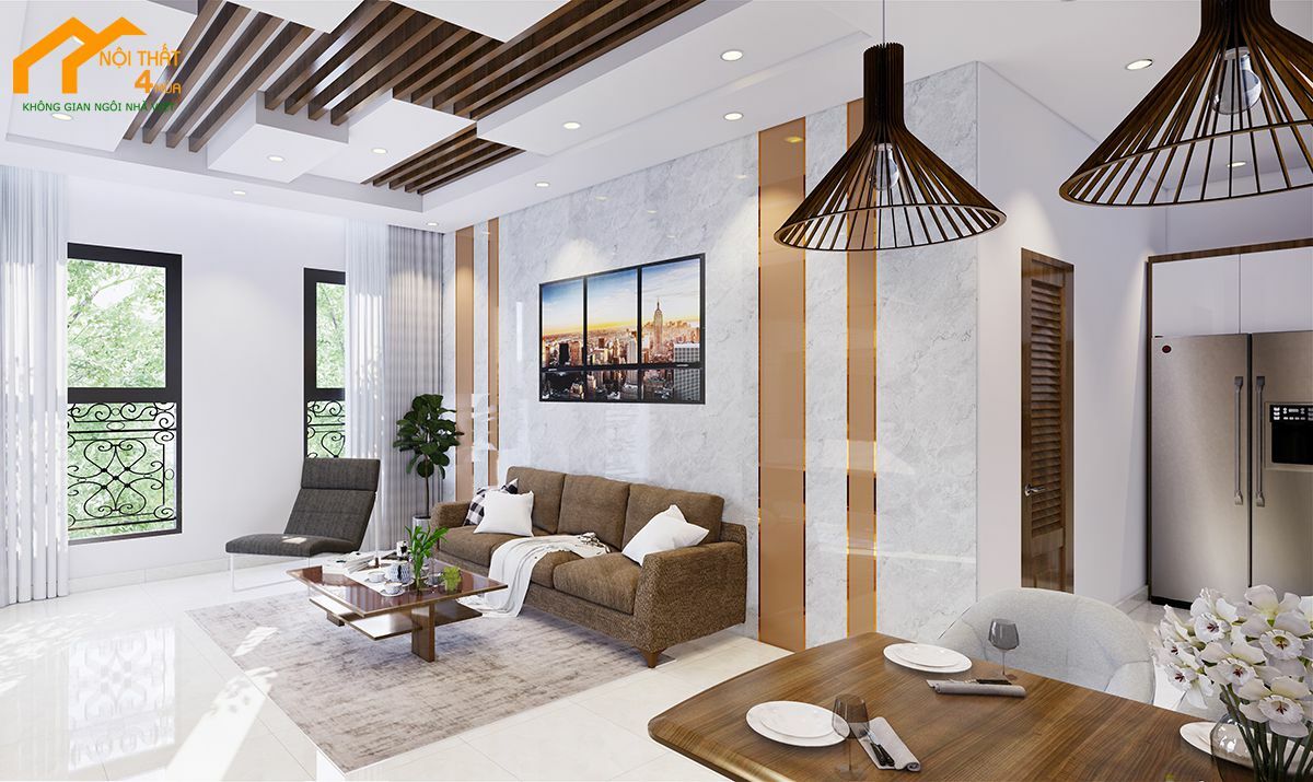 Mẫu thiết kế phòng khách nhà phố đẹp Mẫu thiết kế phòng khách nhà phố đẹp