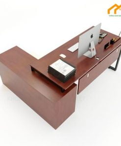 Bàn chữ L Hệ Trapeze II Concept - BNLTIIC 4 Bàn chữ L gác tủ 160x140cm có yếm lửng