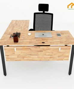 Bàn chữ L hệ Aton Concept 140x140cm có yếm lửng