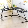 Bàn làm việc chữ L chân chéo - BCSL02 2 Bàn làm việc chữ L chân chéo tại nhà