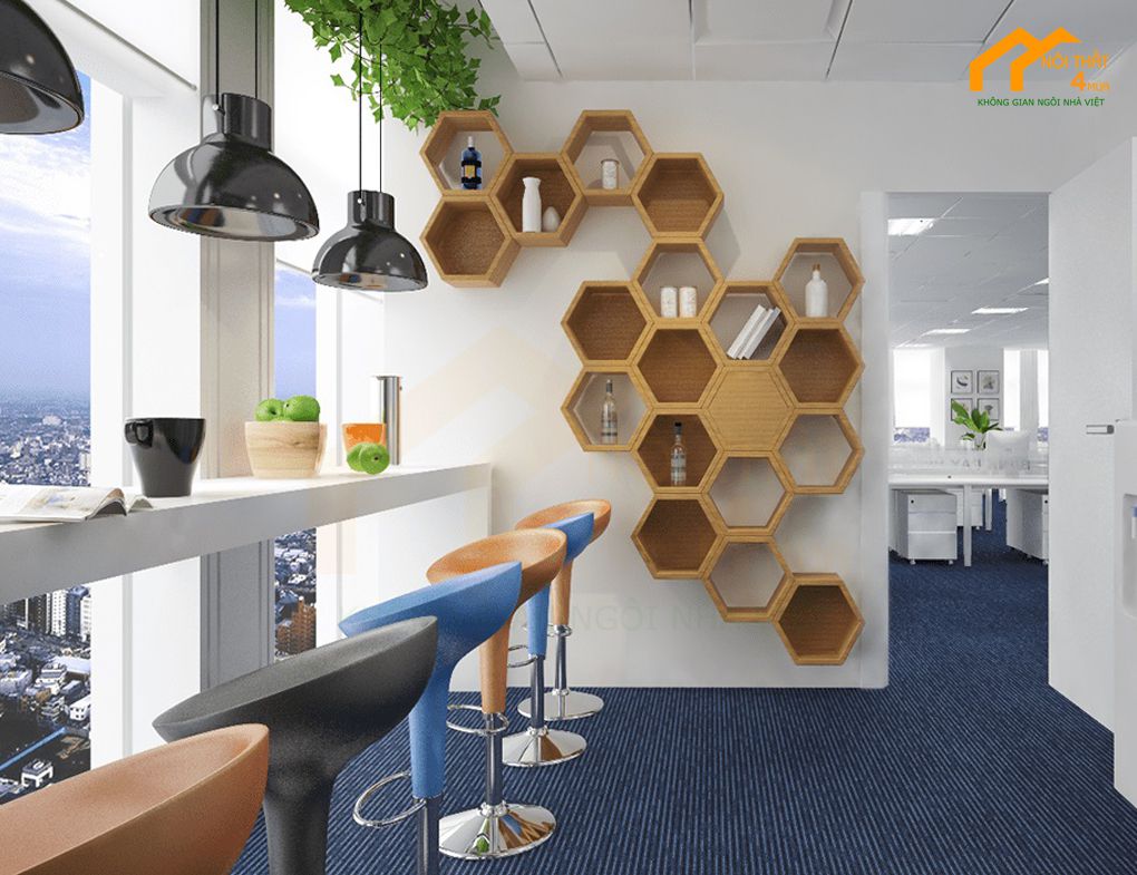 Mẫu thiết kế pantry văn phòng đẹp hiện đại