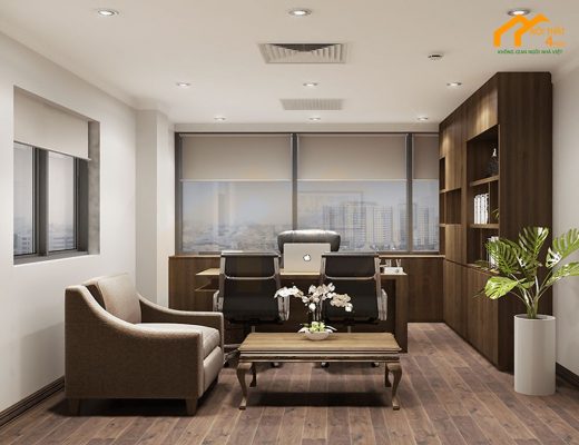 Thiết kế thi công văn phòng công ty BDS tại TPHCM