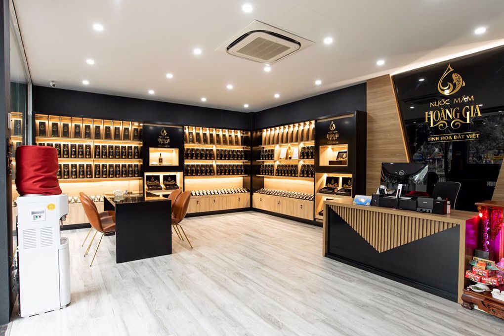 Mẫu showroom cửa hàng nước mắm đẹp Mẫu showroom cửa hàng nước mắm đẹp