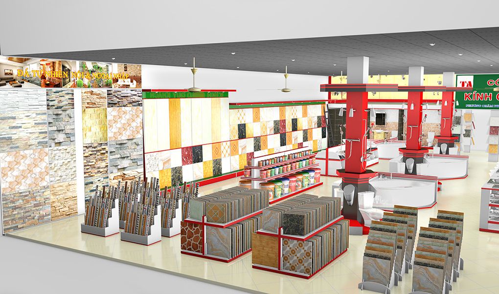 Mẫu showroom thiết bị nhà vệ sinh cao cấp Mẫu showroom thiết bị nhà vệ sinh cao cấp
