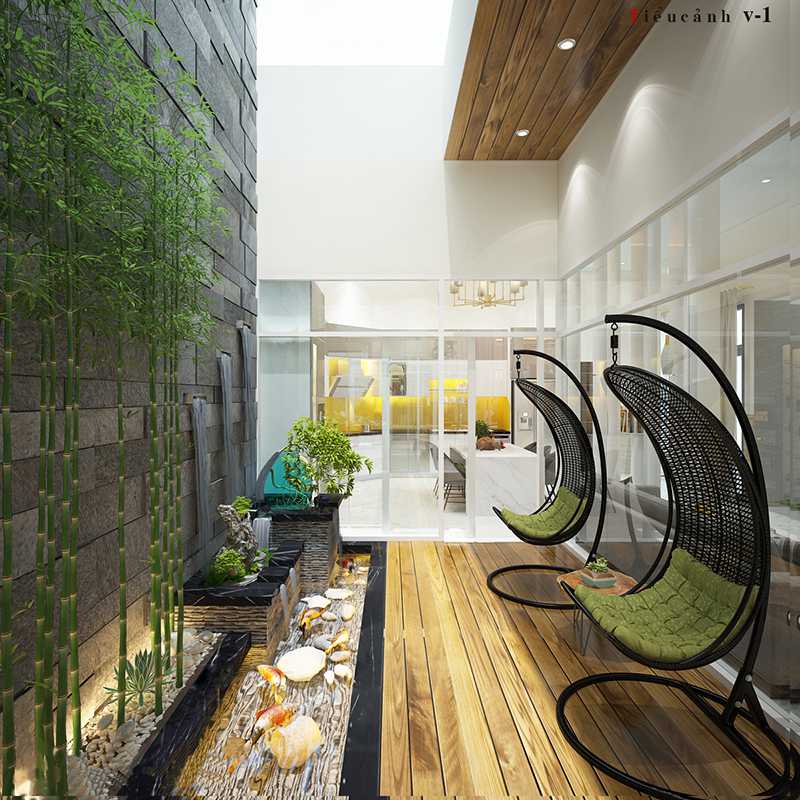 10+ Mẫu Giếng trời đẹp cho nhà ống hợp phong thủy gia chủ 7 Mẫu giếng trời nhà ống đẹp