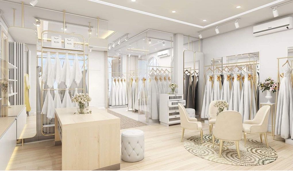 Mẫu showroom shop váy cưới đẹp Mẫu showroom shop váy cưới đẹp