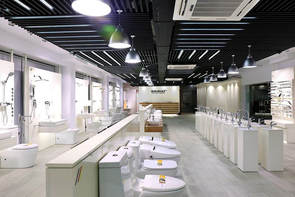 Mẫu thiết kế showroom văn phòng công ty thiết bị vệ sinh đẹp Mẫu thiết kế showroom văn phòng công ty thiết bị vệ sinh đẹp