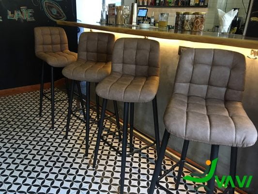 ghe quay bar chan sat yen nem quan cafe