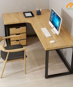 bàn nhân viên chữ l