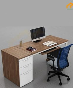 bàn nhân viên có hộc tủ