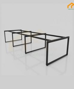 Cụm bàn nhân viên 6 chỗ ngồi - CBNV6N 5 Chân sắt cụm bàn nhân viên 6 chỗ ngồi
