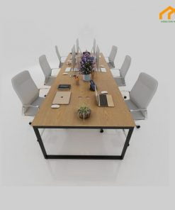 Cụm bàn nhân viên 6 chỗ ngồi - CBNV6N 4 cụm bàn nhân viên 6 chỗ ngồi