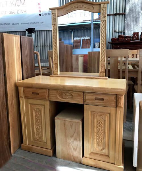 Gỗ tần bì là gì? Ứng dụng gỗ ASH trong nội thất gia đình 11 Bàn trang điểm