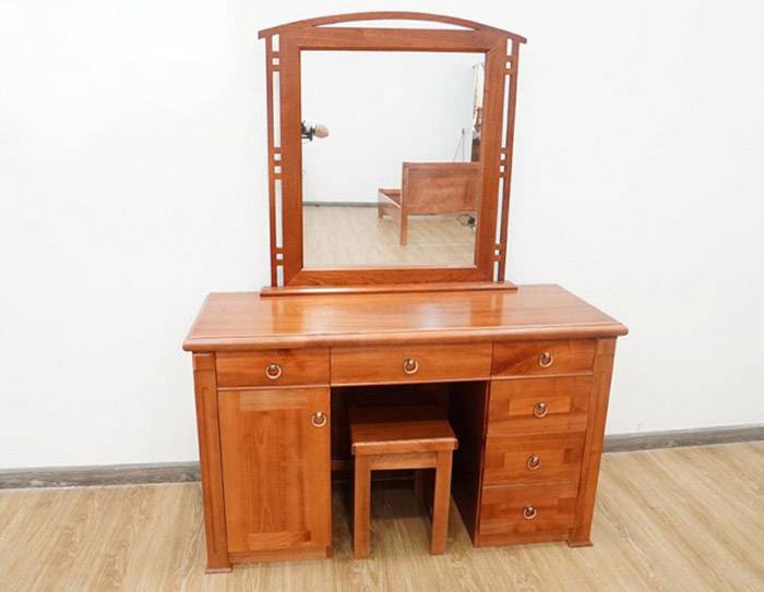 Gỗ xoan đào là gì? Ứng dụng gỗ Xoan Đào trong nội thất Gia Đình 9 Bàn trang điểm gỗ xoan đào