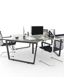 Mẫu cụm bàn làm việc 3 vị trí ngồi