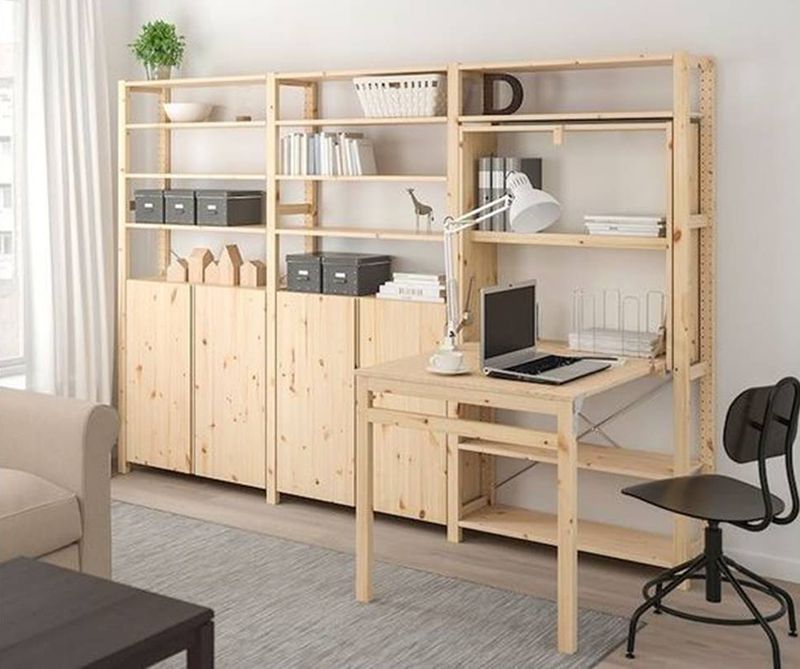 Giá sách gỗ thông