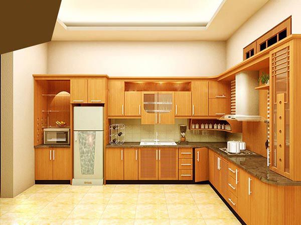 Gỗ xoan đào là gì? Ứng dụng gỗ Xoan Đào trong nội thất Gia Đình 10 Tủ bếp gỗ xoan đào