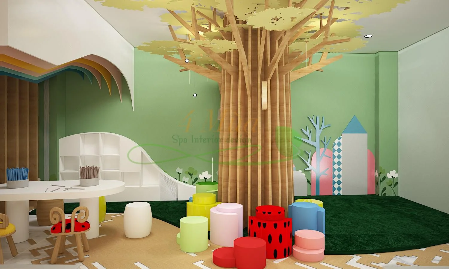 Mẫu spa mẹ và bé chuyên nghiệp