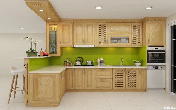 Gỗ tần bì là gì? Ứng dụng gỗ ASH trong nội thất gia đình 10 Tủ bếp gỗ