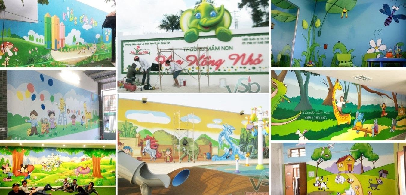 Nguyên tắc vẽ tranh tường mầm non