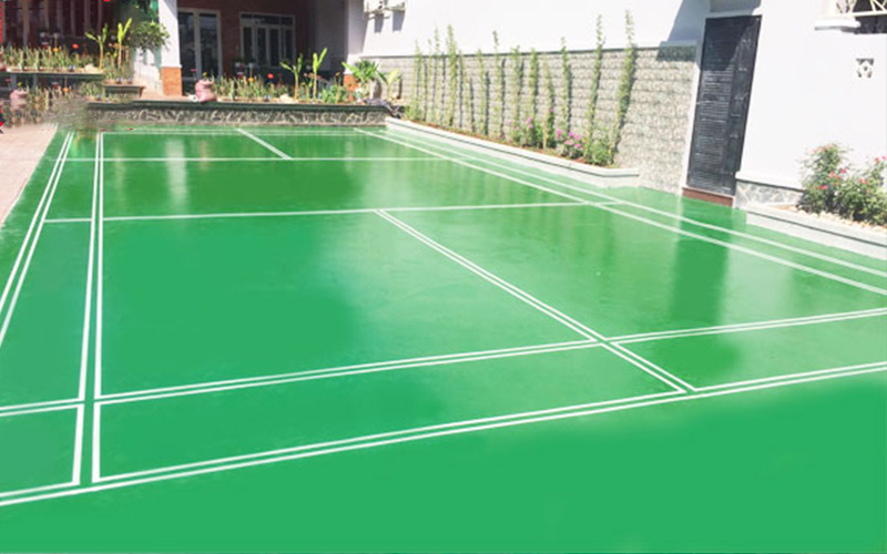 Báo giá thi công sân cầu lông Trong nhà - Ngoài trời tại TpHCM 6 Thi công thảm sân cầu lông tphcm