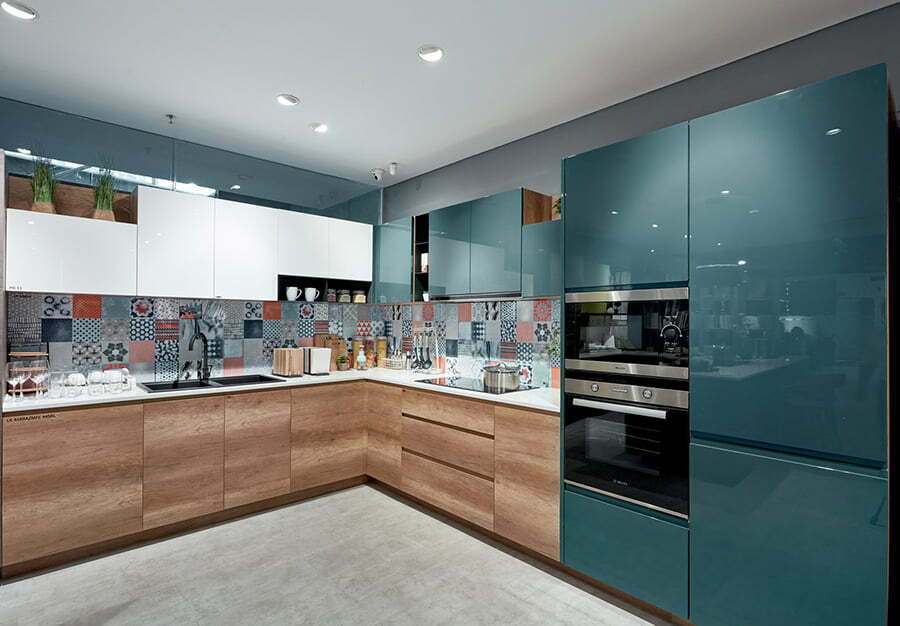 Thi công tủ bếp acrylic giá rẻ, chuyên nghiệp 2 tu bep acrylic 2