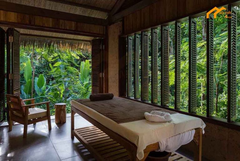 Mẫu thiết kế spa không gian thoáng mát, kết nối thiên nhiên