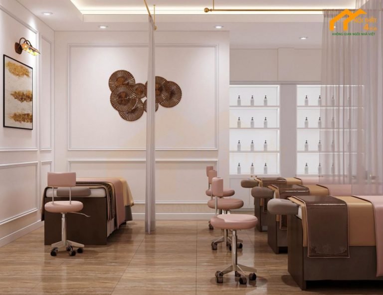 Mẫu thiết kế spa phong cách tối giản