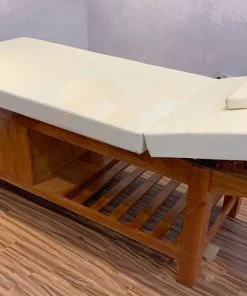 Giường spa gỗ sồi nâng đầu - GGS01