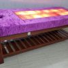 Giường massage đá muối 12 viên bọc nhung hiện đại - GDM10 1 Mẫu giường đá muối himalaya 12 viên bọc nhung