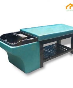 Giường spa gội đầu 2 in 1 màu xanh