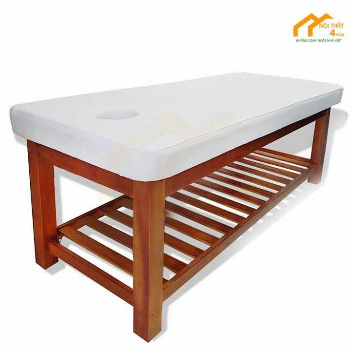 Giường gỗ thông màu cánh dán Giường gỗ thông màu cánh dán
