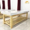 Giường massage body spa gỗ thông lắp ráp - GGT02 1 Giường gỗ thông lắp ráp - GGT02
