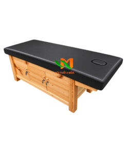 Giường spa gỗ sồi có hộc - GGS03