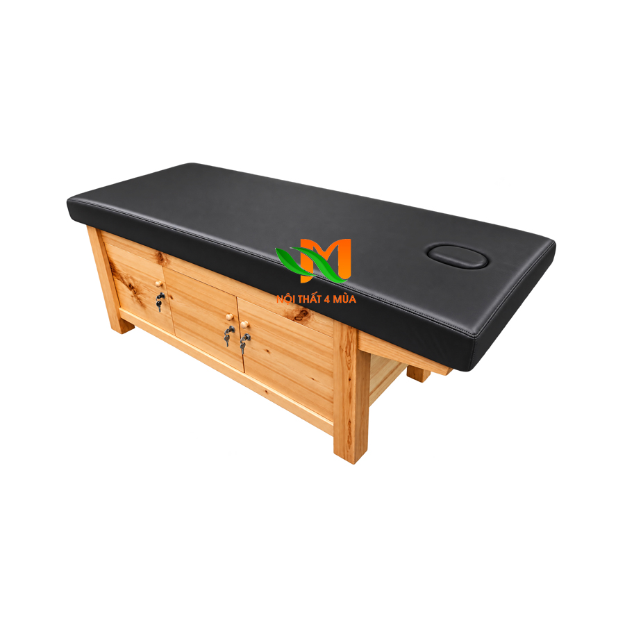 Giường spa gỗ sồi có hộc - GGS03 Giường spa gỗ sồi có hộc - GGS03