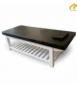 Giường massage gỗ sồi sơn đen - GGS04