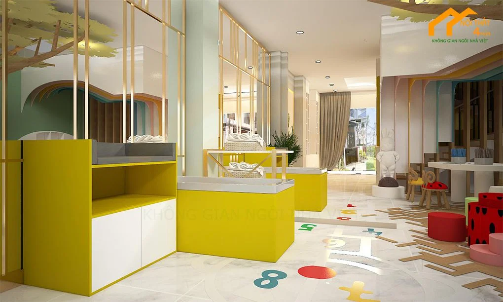 Mẫu thiết kế spa mẹ và bé - Khu trị liệu Mẫu thiết kế spa mẹ và bé - Khu trị liệu