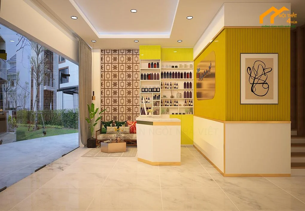 Mẫu thiết kế spa mẹ và bé -khu lễ tân Mẫu thiết kế spa mẹ và bé -khu lễ tân