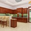 Tủ bếp gỗ tự nhiên - BTN07 2 Tủ bếp BTN07