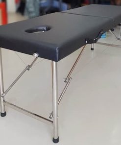 Mẫu giường spa chân inox gấp gọn