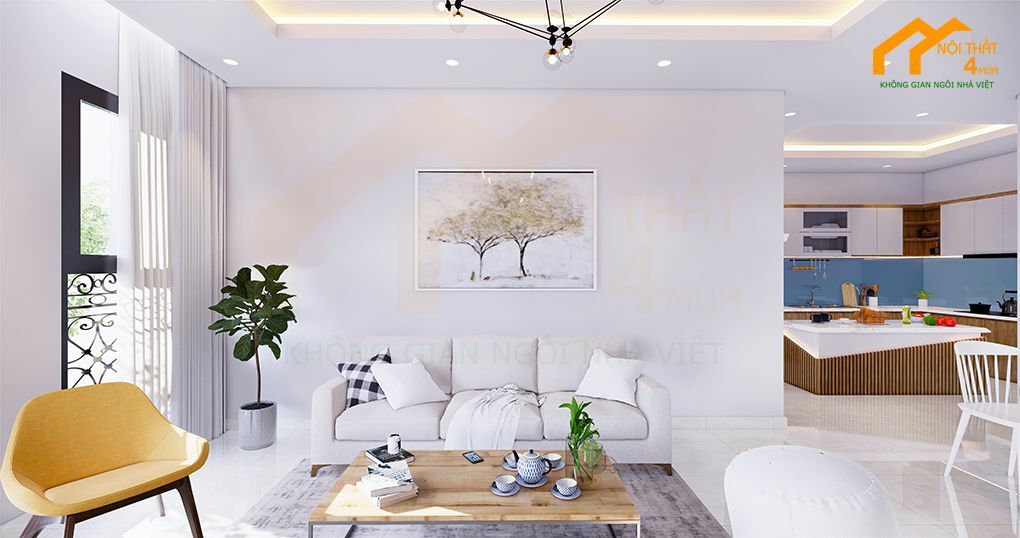 Mẫu thiết kế nội thất nhà phố hiện đại đơn giản