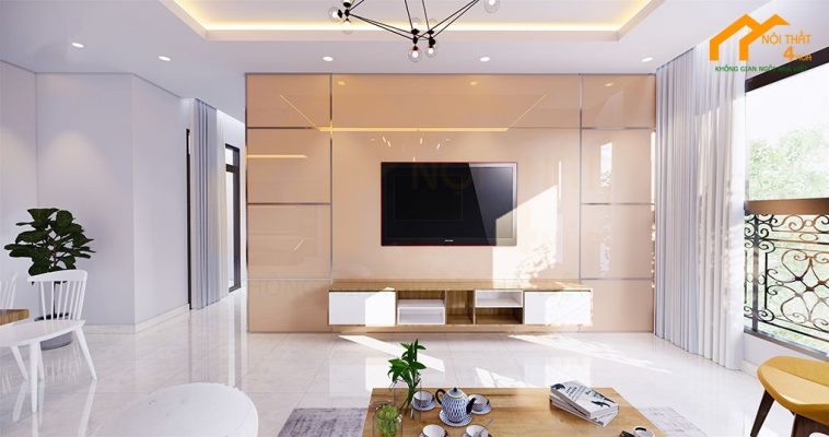 Mẫu thiết kế nội thất nhà phố hiện đại đơn giản