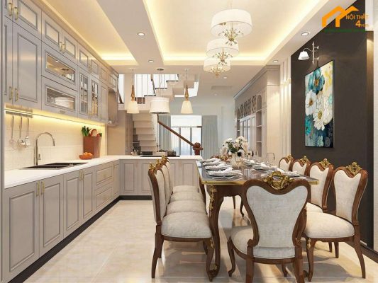 Mẫu thiết kế nhà phố tân cổ điển