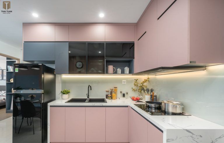 Tổng hợp các mẫu tủ bếp Hải Phòng hiện đại và nổi bật 1 Mẫu tủ bếp Hải phòng đẹp sang trọng