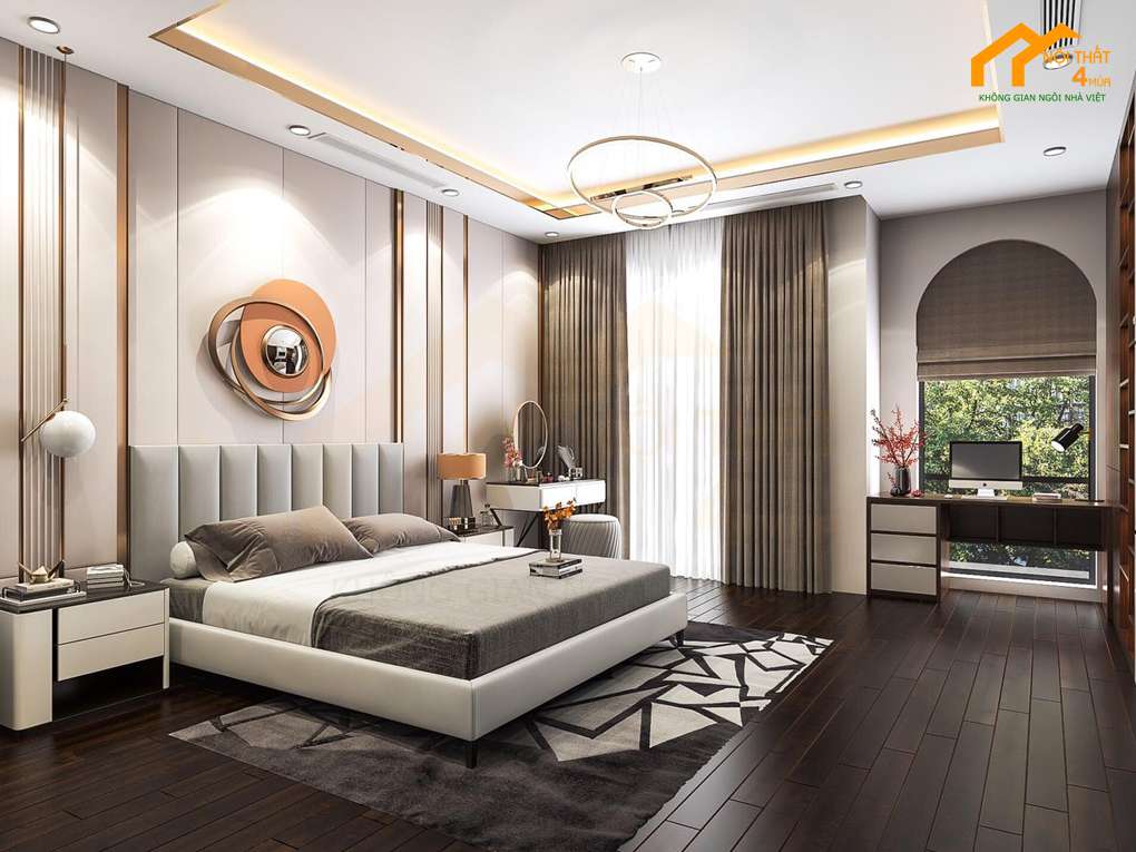 Phòng ngủ - Thiết kế nội thất căn hộ chung cư 120m2
