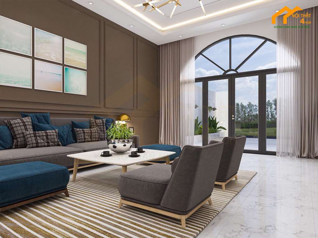 Mẫu phòng khách rộng cao cấp Mẫu phòng khách rộng cao cấp