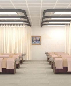 Rèm spa ngăn giường - RSNG01 4 Mẫu rèm voan thêu họa tiết spa đẹp