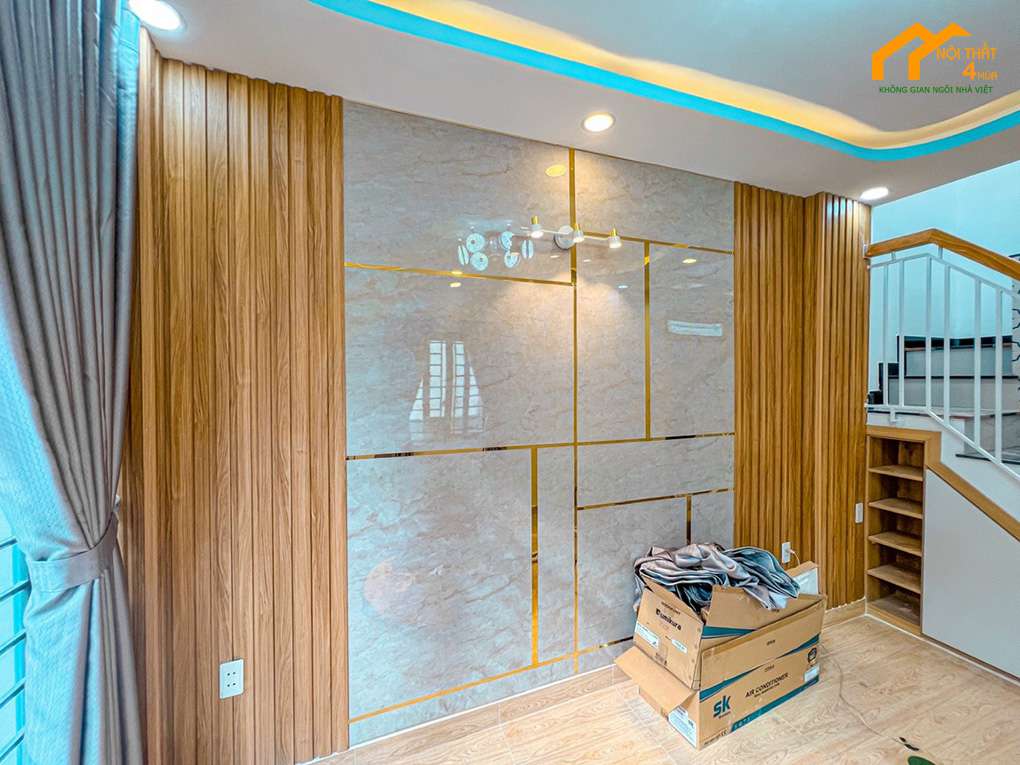 Thi công vách ốp trang trí tường đẹp Thi công vách ốp trang trí tường đẹp