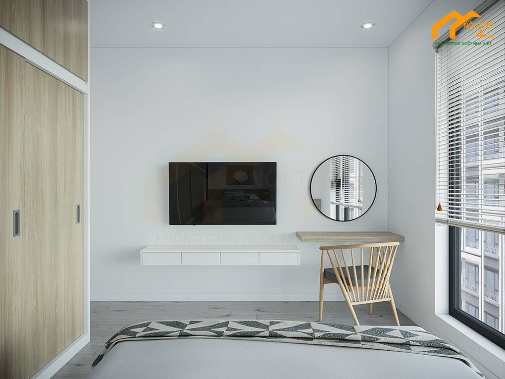 Căn hộ Park 2 Vinhomes Central Park 58m2 2PN 8 Phong cách nội thất chung cư Bắc Âu