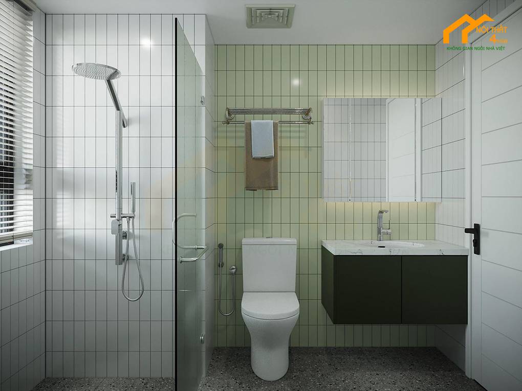 Căn hộ Park 2 Vinhomes Central Park 58m2 2PN 12 Phong cách nội thất chung cư Bắc Âu